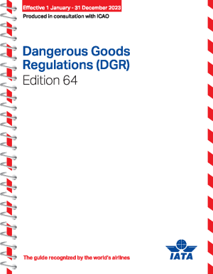 Addendum To The 64th Edition Dangerous Goods Regulations Effective 1st ...