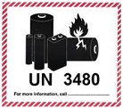 Lithium Battery Mark - UN 3480 (105 x 74mm) | Air Sea Containers (US)