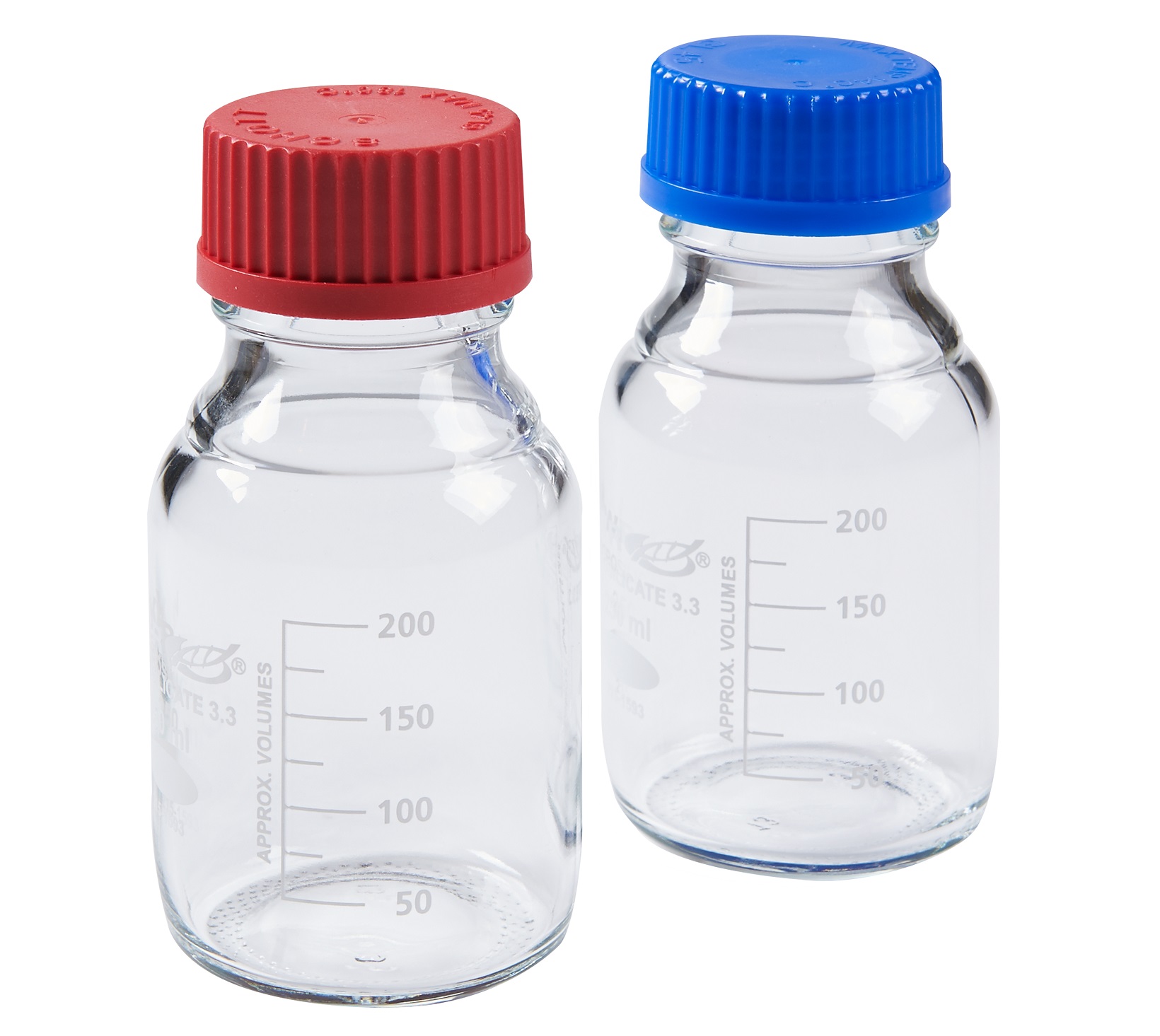 250ml ISO Reagent Bottle w/ 45mm BLUE Cap (140°C) | Air Sea Containers