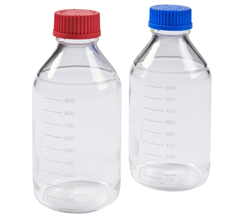 1L ISO Reagent Bottle w/ 45mm BLUE Cap (140°C) | Air Sea Containers